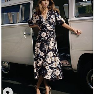 Gianni Bini Floral wrap dress